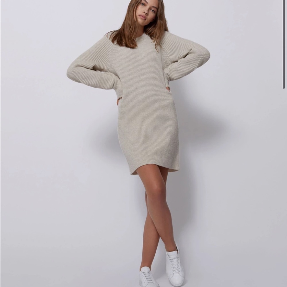 BLDWN Micah wool cashmere sweater dress